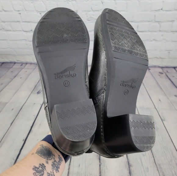 DANSKO | Harlene leather heeled side zip chelsea style ankle booties boots - Picture 7 of 10